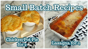 Recepten voor kleine porties voor twee - EENVOUDIGE diners voor twee! Cooking the Books