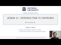 Statics of Rigid Bodies -  Introduction to Centroids