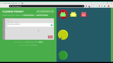FlexBox Froggy | Web Development | CSS FlexBox Display Component Game | FlexBox Froggy All Solutions