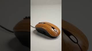 1st computer mouse was wooden! 🪵🖱️ Metal wheels for tracking! 🤯 #Shorts #Tech #History #Invention