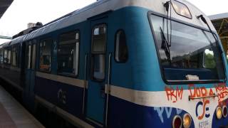 Ose Man 2000 Dmu Train 886 Leaving Karditsa Station