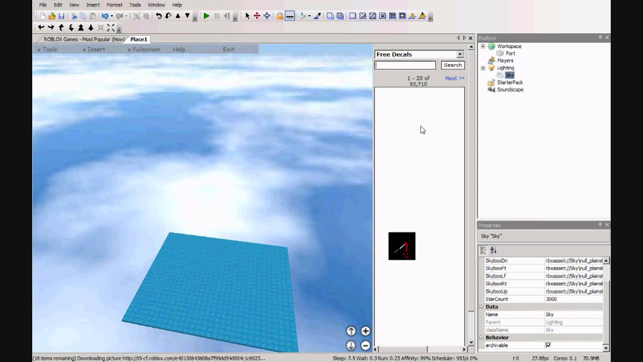 Roblox Tutorial How To Make A Skybox Youtube - roblox simon howie decal