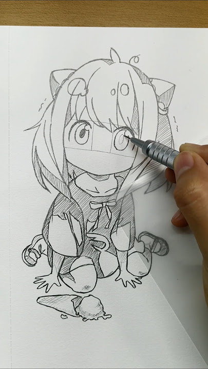 Anya forger face drawing #illustration #spyxfamily #anime #creativeart #anya