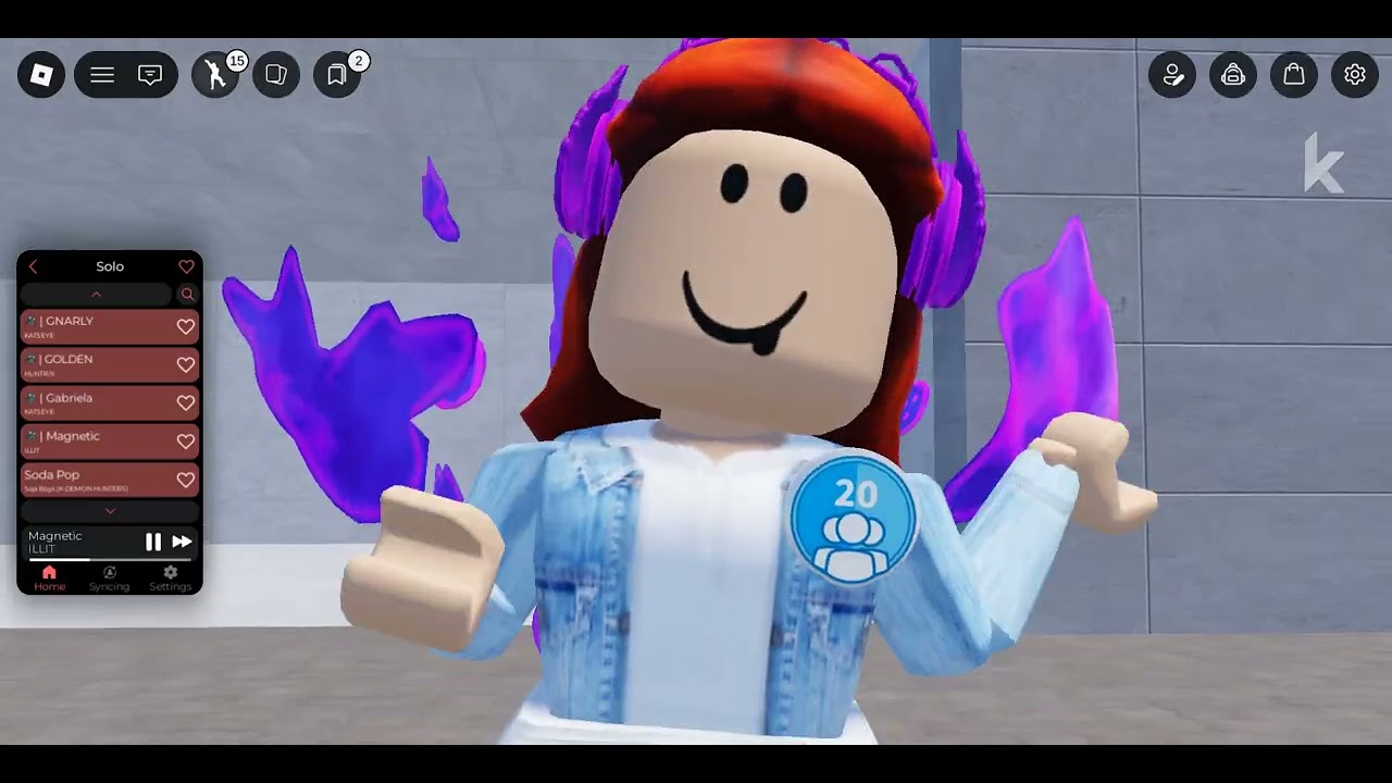 Magnetic by ILLIT ( but i just used a game to dance it)