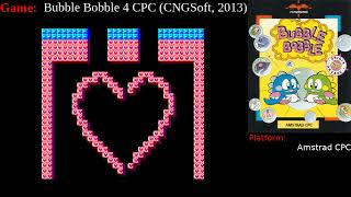 [Amstrad] Bubble Bobble 4 CPC (fan-made port from 2013)