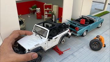 Miniature Garage Diorama for Diecast Model Cars | Garage Set