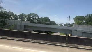Driving over I-95 on State Road 528 East (Beachline Expressway)