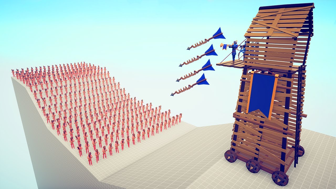 SUPER TOWER vs 100x MELEE UNITS | TABS - Totally Accurate Battle Simulator