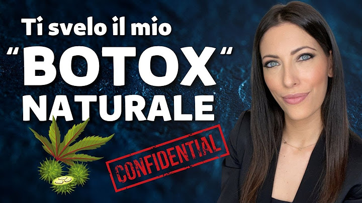 Ti svelo il mio Botox naturale