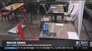 Gov. Cuomo Hints Eating Inside Could Return In NYC