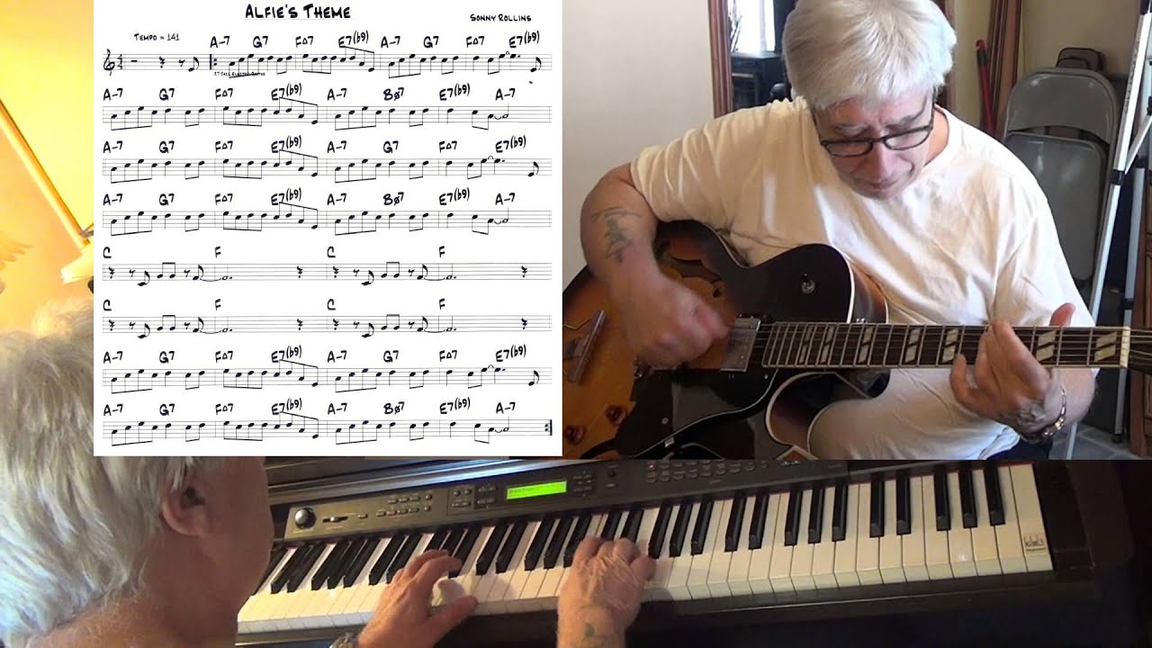 Alfie's Theme - jazz guitar & piano cover ( Sonny Rollins ) Yvan Jacques