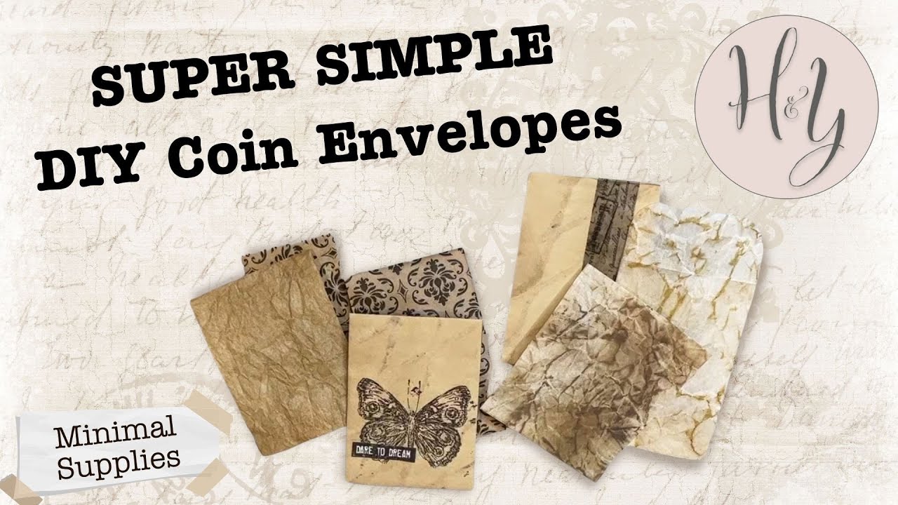 MINIMAL SUPPLIES - DIY Coin Envelopes