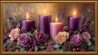 Christmas Advent Wreath | Peaceful Candle Art | Frame TV Art Screensaver 4K | Holiday Ambience