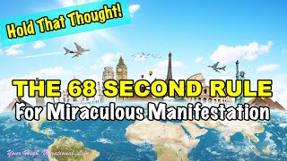 Famous The 68 Second Rule For Miraculous Manifestation!  Hold That Thought Wealth