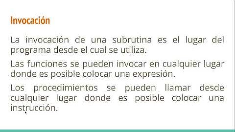 Fundamentos de Programación - Subrutinas