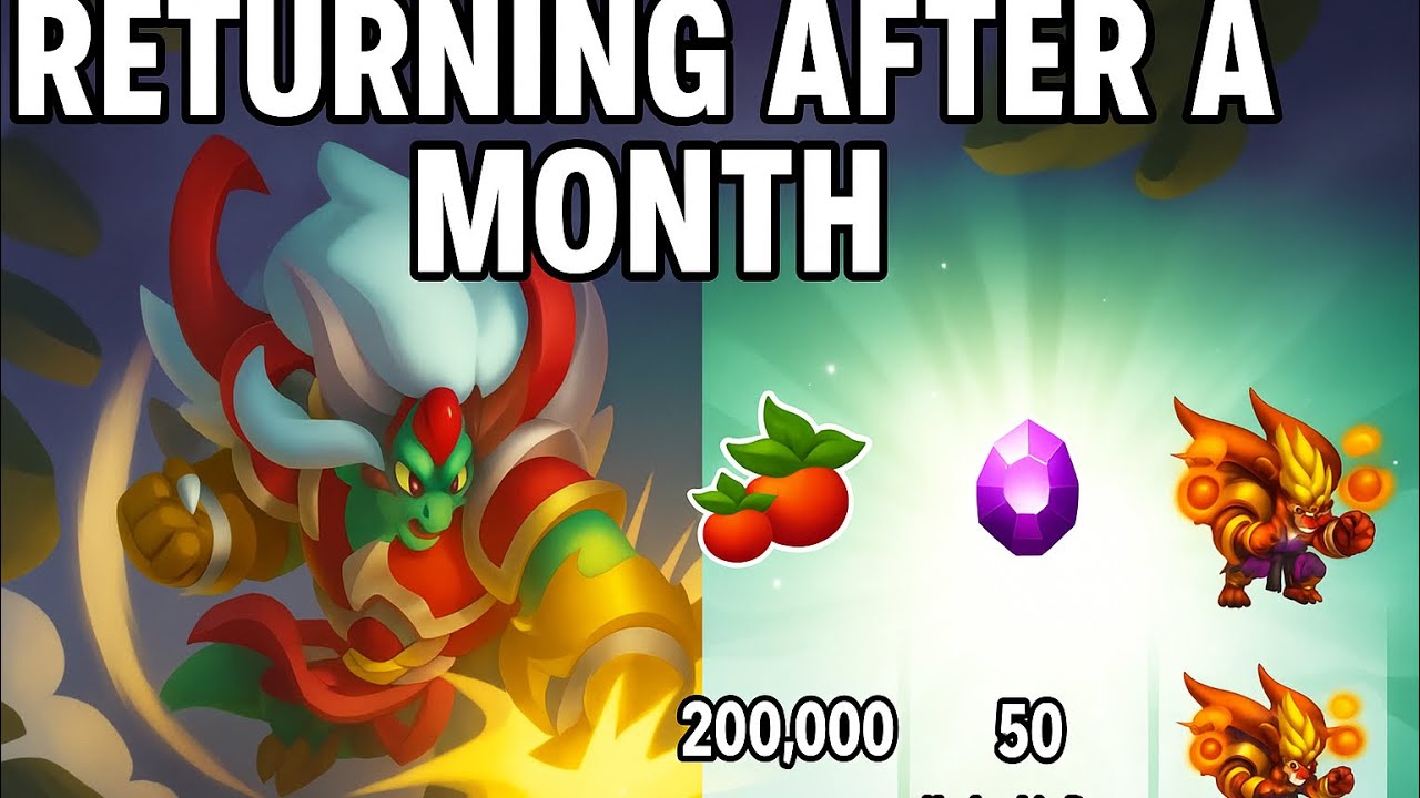 Returning after one month in dragon city