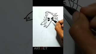 Drawing TYRANITAR POKEMON #short