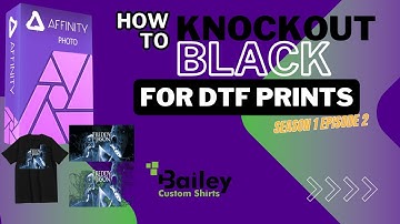 Knockout Black for DTF Prints in Affinity Photo
