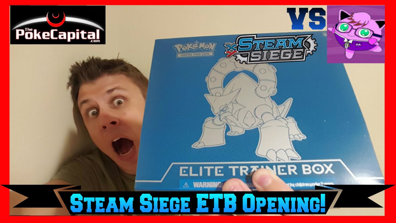 Pokemon Cards Steam Siege Elite Trainer Box Opening