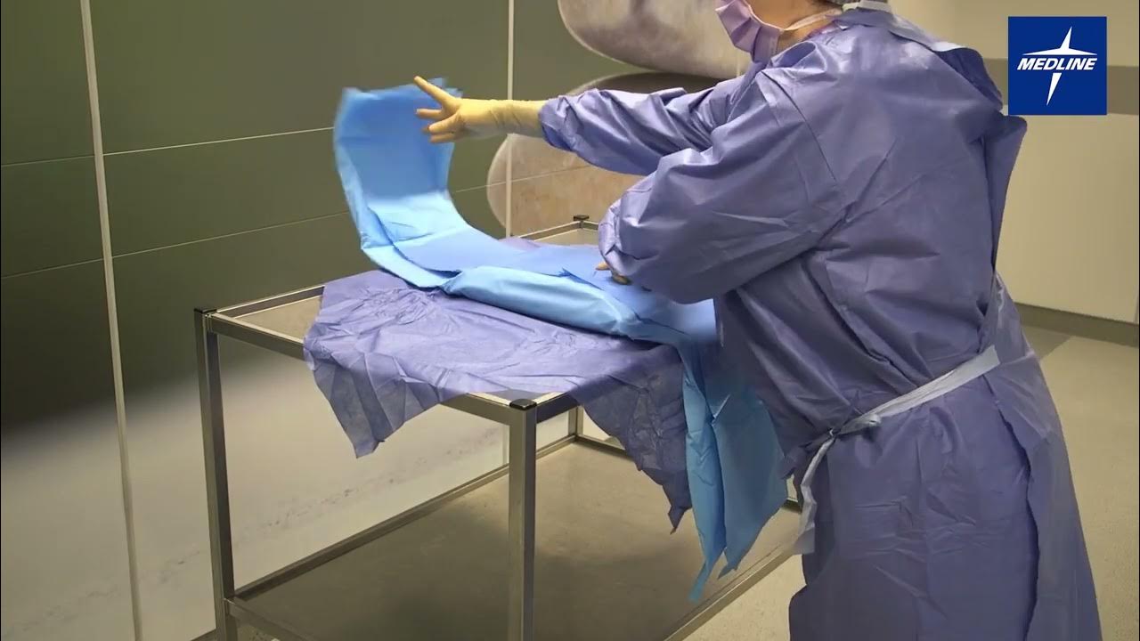 Medline Australia drape opening instructions YouTube