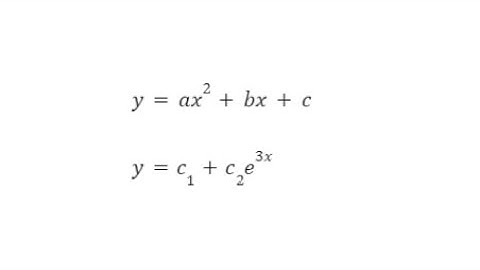 [Tagalog] ELIMINATION OF ARBITRARY CONSTANTS #10 & 11 |  y=ax^2+bx+c and y=c1+c2e^3x