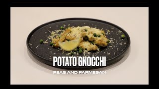 Potato Gnocchi with Peas and Parmesan - easy vegetarian recipe to make at home!