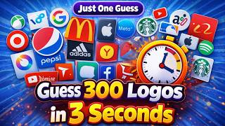 Guess 300 Logos in 3 Seconds | 300 Famous Logos Trivia Quiz | Just One Guess screenshot 5
