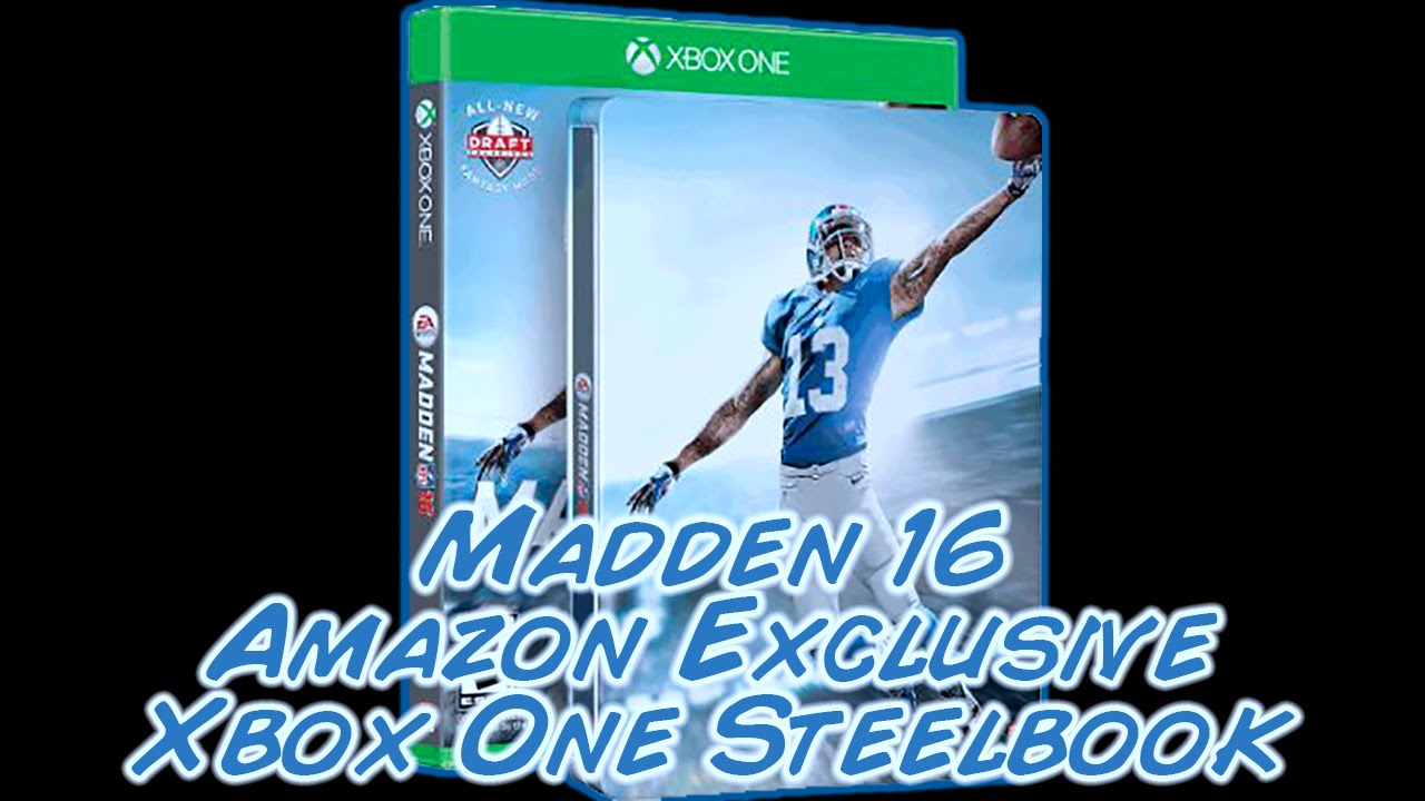 Madden 16 Xbox One Amazon Exclusive Steelbook Video Game NFL