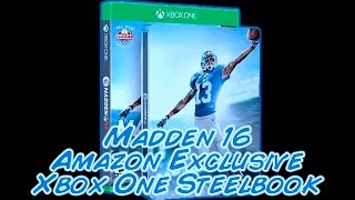 Madden 16 Xbox One Amazon Exclusive Steelbook Game NFL Unboxing