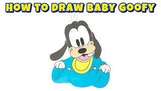 How To Draw Baby Goofy In Minutes Disney Babies Drawing Tutorial
