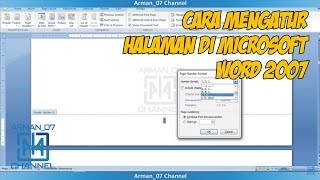 Cara Mengatur Halaman berbeda di Microsoft Word 2007