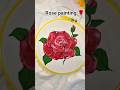 Easy tutorial of Rose Painting on cloth 🌹#rosepainting #love #shorts