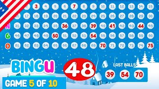 BINGO 75 caller, with an English woman's voice. To play with friends and for free | BINGU screenshot 2