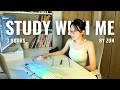 3-hour late night study with me 📚・calm piano 🎹・data science 📊・pomodoro 50/10 🕰️