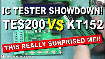 IC Chip Tester Review TES200 vs KT152 This really Surprised me! 4000 74 7400 series & op amp test