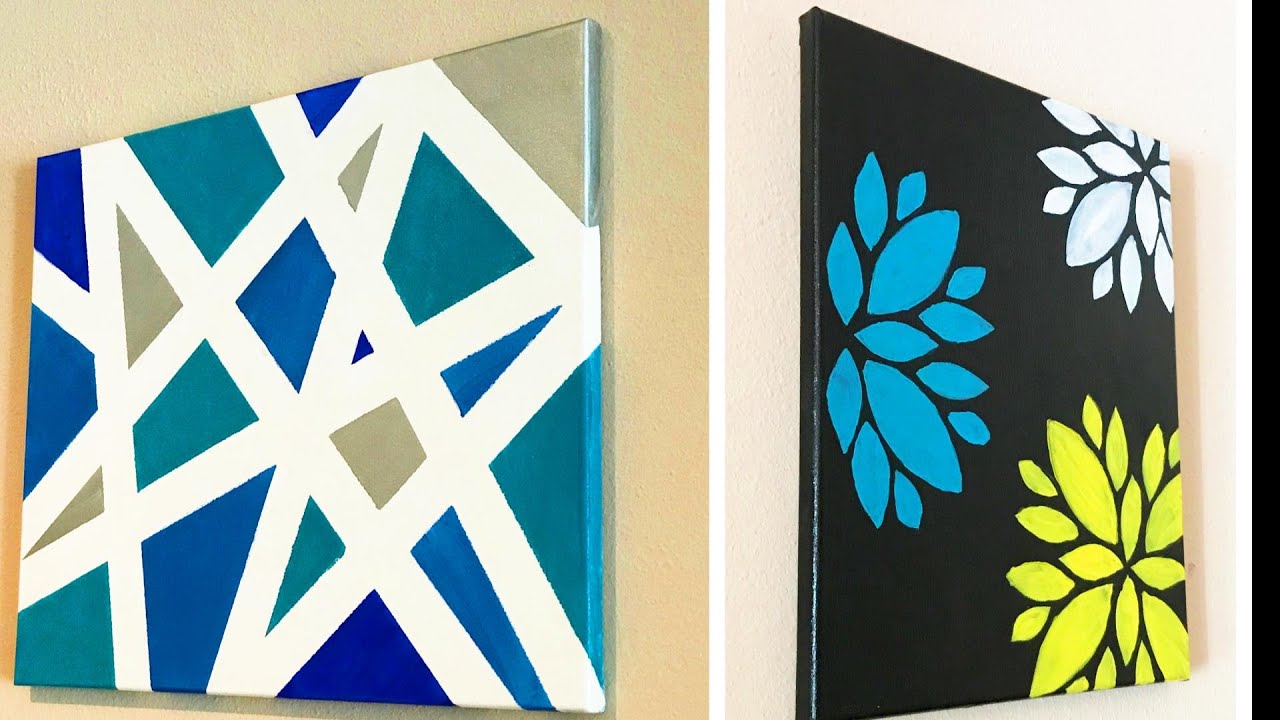 Canvas Painting Ideas: 35 Beautiful Ways To Make Wall Art At Home Even If  You Aren't Crafty