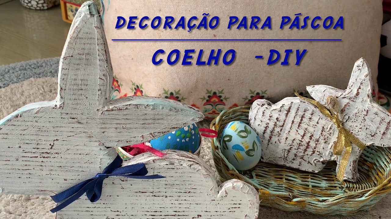 COM FAZER COELHO ESTILO FARMOUSE / IDEIA COM PAPELÃO