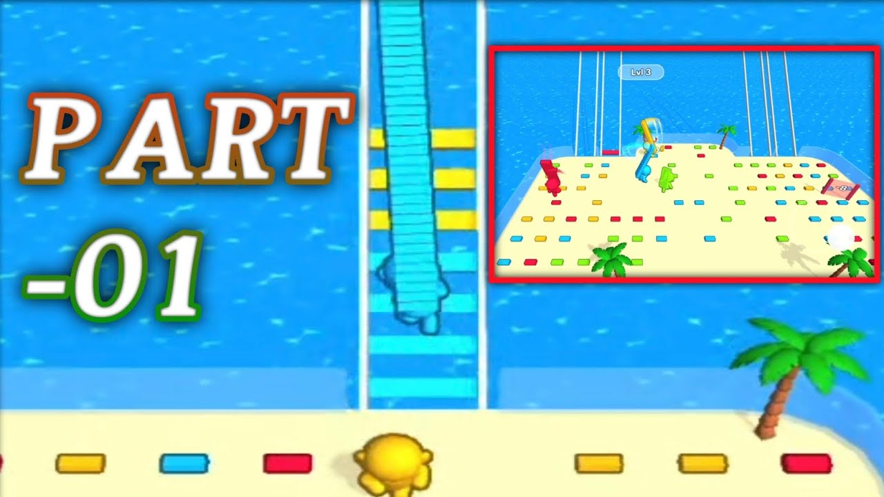 Bridge Race✅- Gameplay Walkthrough Tutorial Stickman Bridge Race /iOS, Android/