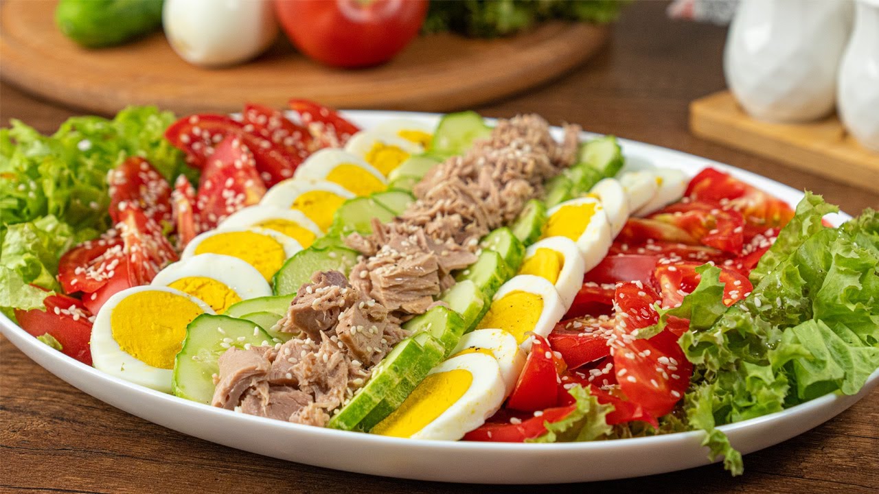 Замечательный рецепт салата! Простые ингредиенты