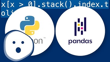 Getting (index, column) pairs for True elements of a boolean DataFrame in Pandas
