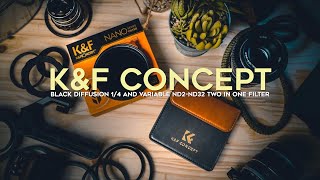 Filtro ND Variável + Black Diffusion 1/4 K&F Concept - (REVIEW EM PT)