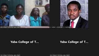 Yaba College of Technology Interview on Inter-University Taxation Quiz Competition Season 3 - Lagos