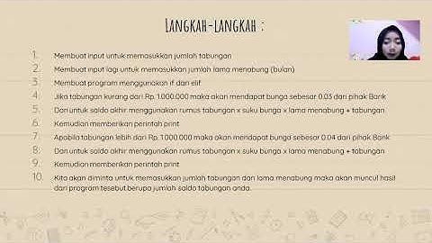 BELAJAR BAHASA PYTHON//MENGHITUNG SALDO TABUNGAN DENGAN BUNGA BANK!!!