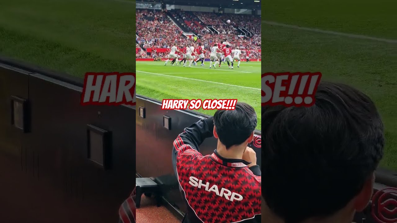MANCHESTER UNITED VS FIORENTINA HARRY MAGUIRE MEGA BULLET HEADER OLD TRAFFORD Manchesterunited