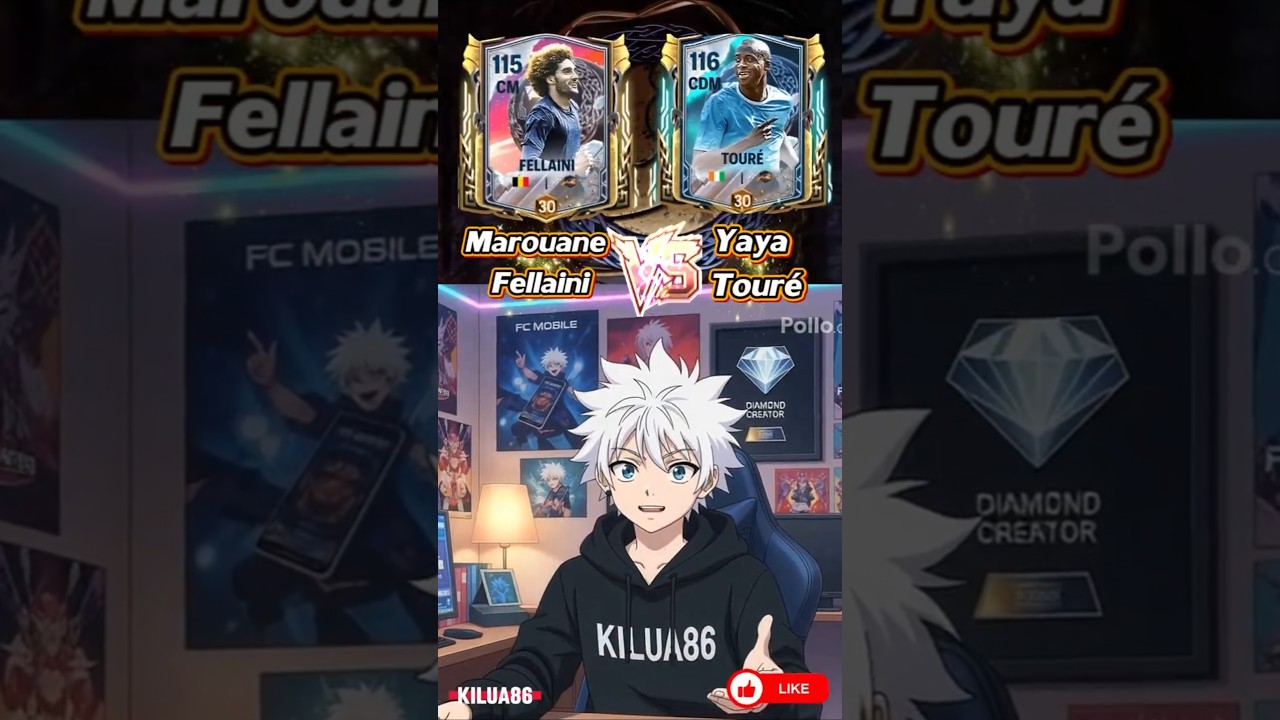 Marouane Fellaini VS Yaya Touré FC MOBILE 