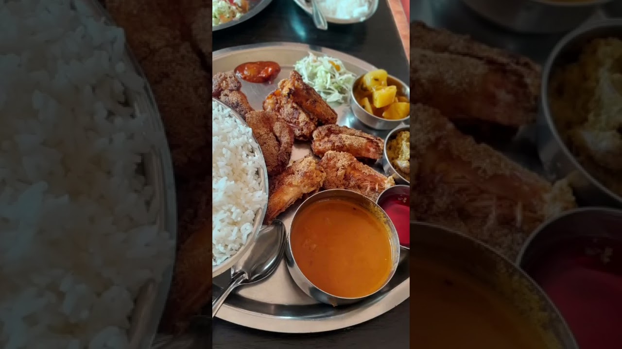 Fish thali at Naik Restaurant. Nerul Goa.