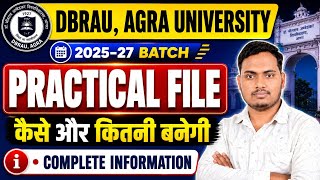 B.Ed Practical File 2026 | DBRAU Agra University | कौन-कौन सी फाइल बनानी है