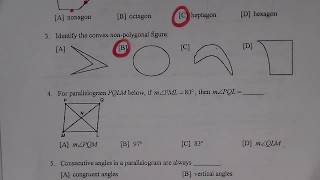 Review: Polygons Concave Convex & Parallelograms