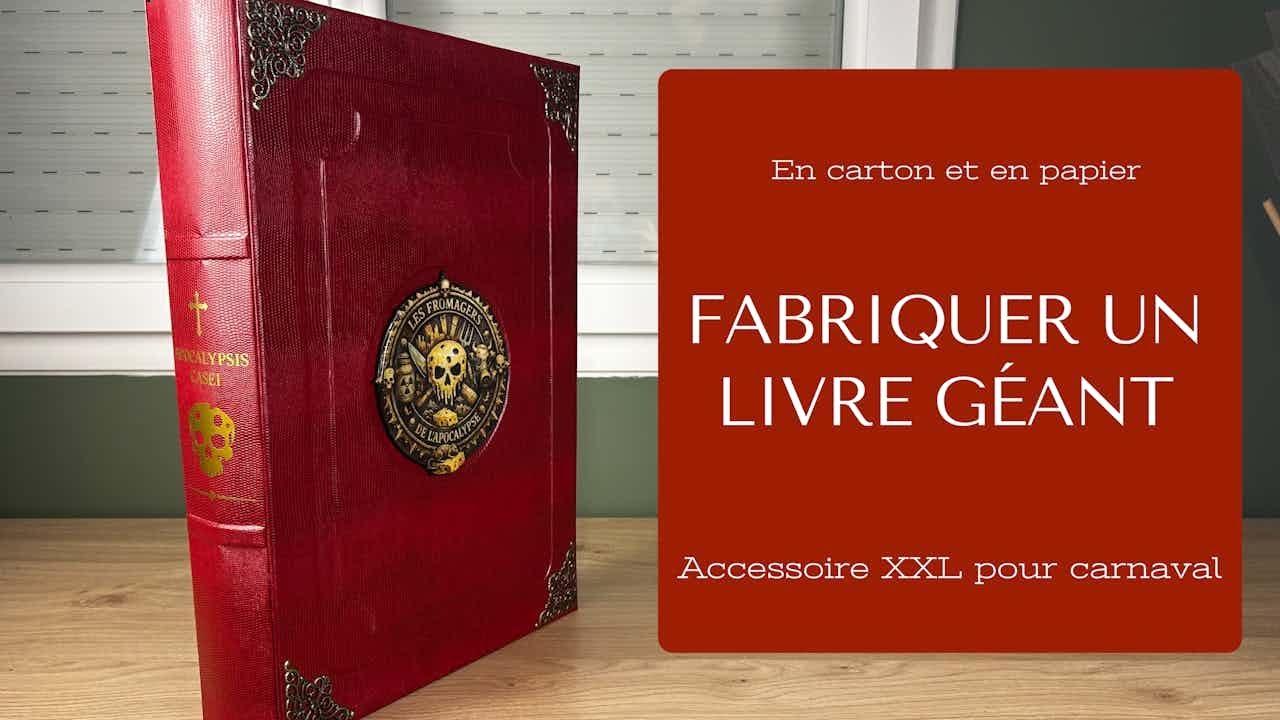 Comment fabriquer un livre géant en carton– faux livre décoratif réaliste