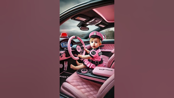 Little Police Officers Driving a Bugatti 🚓👮‍♀️👮‍♂️ | Adorable Baby Cops in Action!